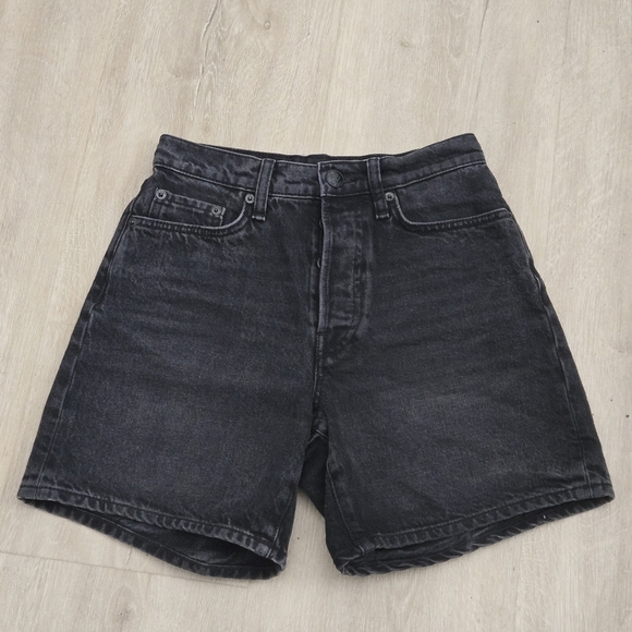 Rag & Bone Maya High Rise 6” Short in Black Modest Size 23 - Picture 11 of 11